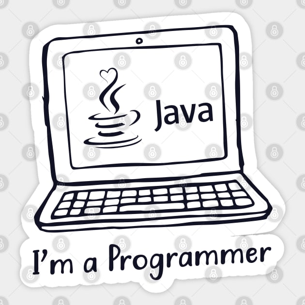 Trust Me I'm Java Programmer Sticker by zadaID